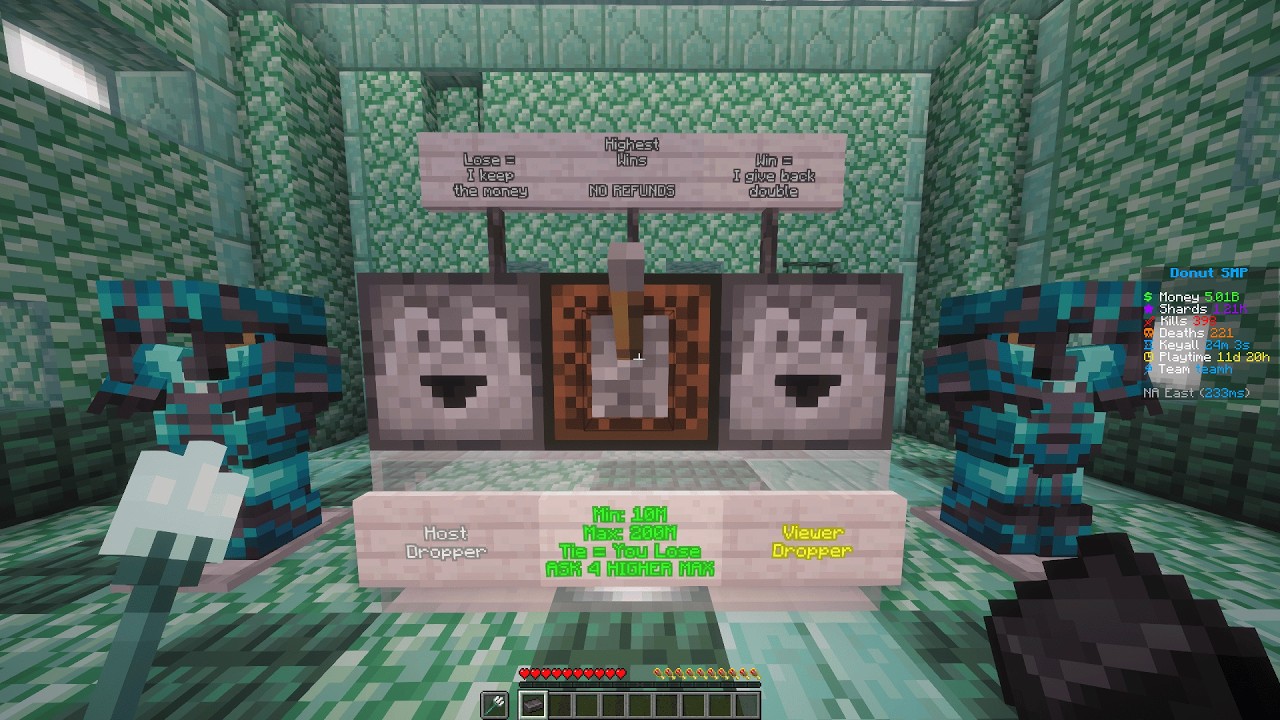 🔴 Donut SMP Live 🔴 Gambling - 10B