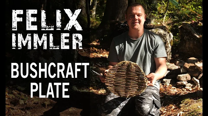 How to craft a bushcraft plate and cooking a meal ...