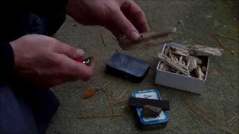 Char Cloth - VS - Charred Punk Wood