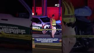 Sheriff's office vehicle damaged in Kissimmee crash