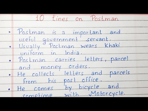 postman essay 10 lines