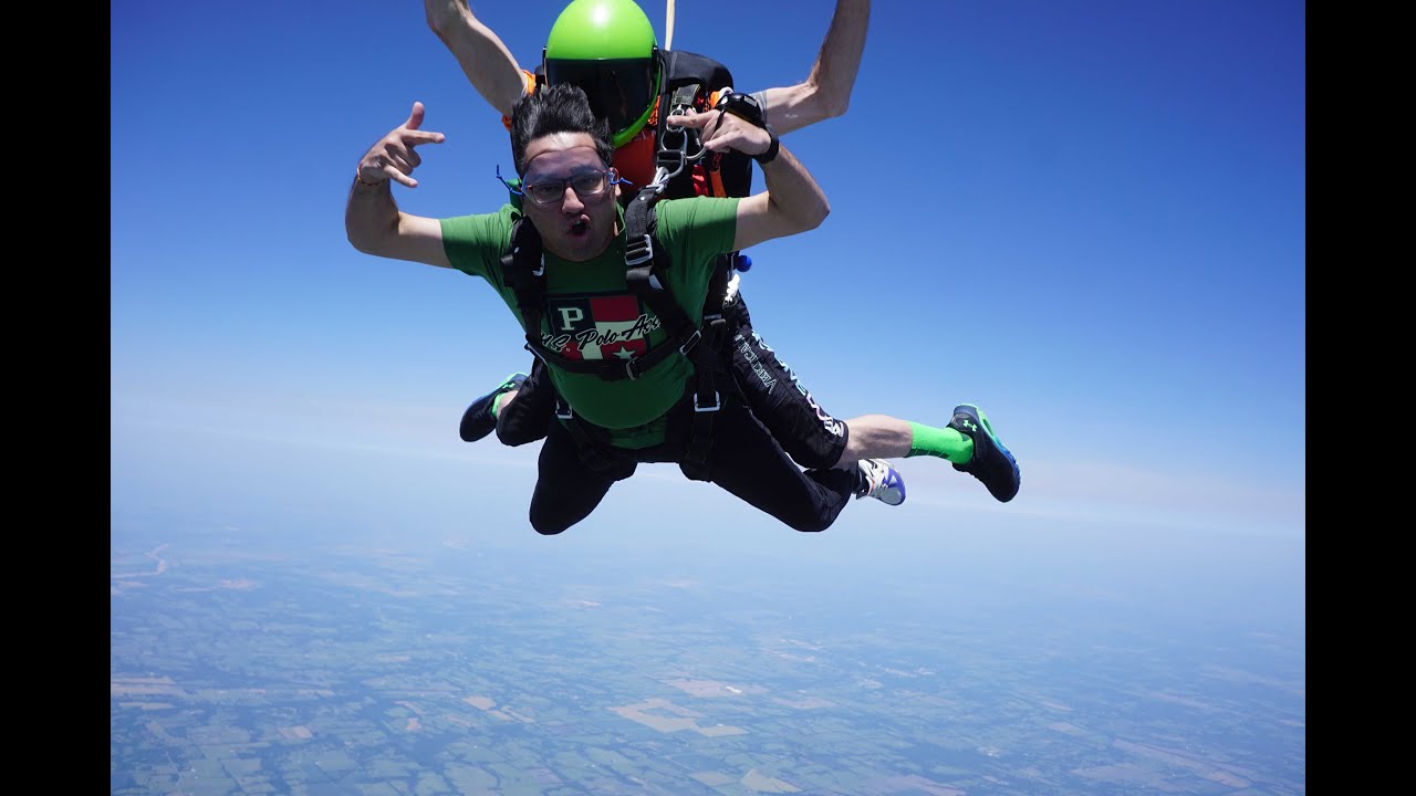 Skydive Spaceland Dallas First Tandem Jump YouTube