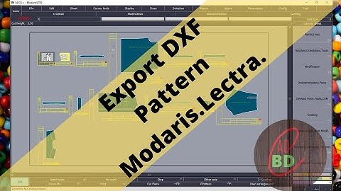 Export DXF Pattern Modaris.Lectra.