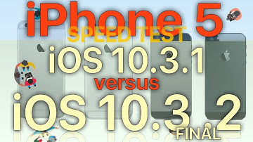 iPhone 5 : iOS 10.3.2 Final vs iOS 10.3.1 Speed Test (Build 14F89)