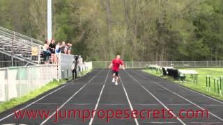 Fastest 100 Meters Jumping Rope on One Foot - Guinness World Records