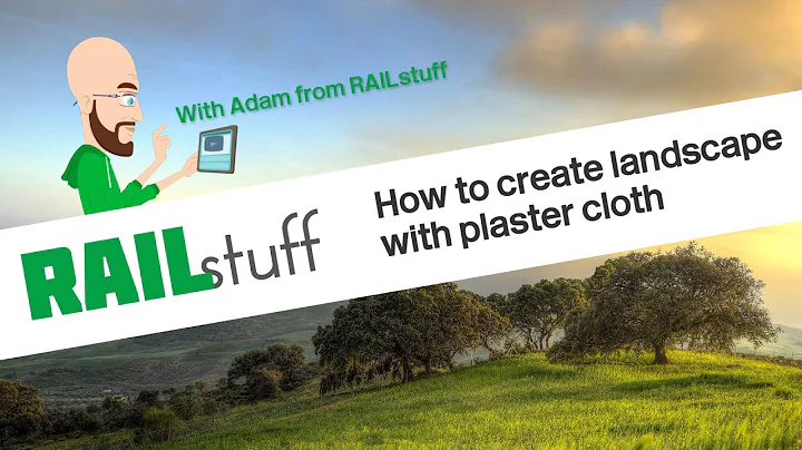 How to use plaster cloth to create landscape on model railways and dioramas