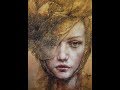 Gold foil gilding demo by artist pam hawkes