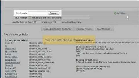 WHMCS Management Tutorial 3 - Mass mail emails