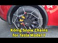 König Snow Chains for Tesla Model Y #tesla