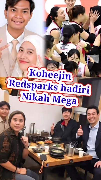 Koheejin dan Tim Redsparks hadiri Nikah MegaWati