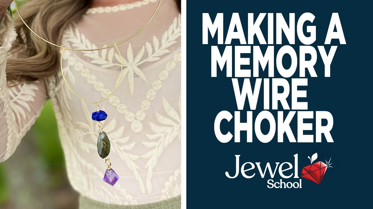 Memory Wire Necklace Tutorial: Make a Statement - YouTube