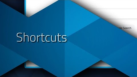 visTABLE®tutorial: Shortcuts