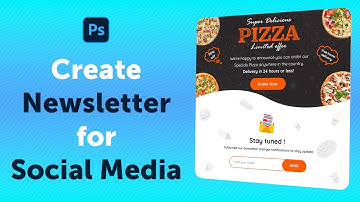 How to create Newsletter for Social Media in Photoshop CC | Step by Step