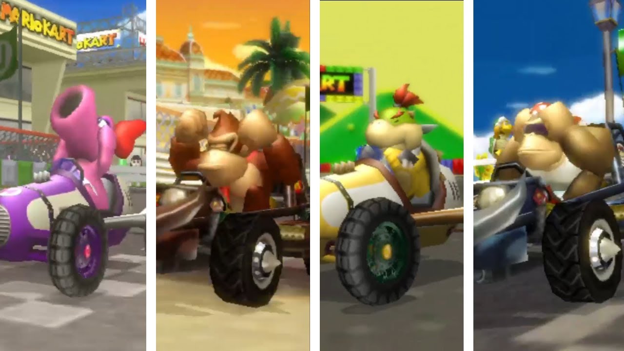 Mario Kart Wii - All Characters Losing Animations (10th Place)