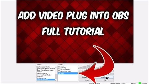 How To Add Video Plug In To OBS Video As Background Tutorial