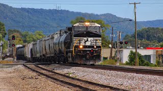 A Southbound Norfolk Southern 167 with A single engine lead through Rockwood Tennessee