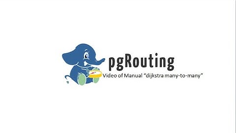 pgRouting - Video of Manual "dijkstra many-to-many"