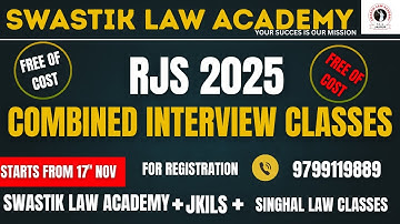 🎯 RJS 2025 Combined Interview Classes | Free of Cost | Starts from 17th November
