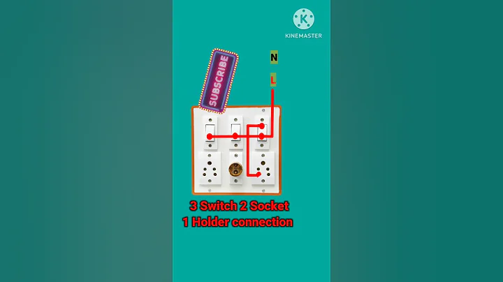 3 Switch 2 Socket 1 Holder Connection Diagram #shorts #youtube #shorts #trending #viral