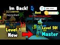 I'm Finally Back! Noob To Master And Reached Level 50 In Fishing Simulator!