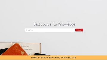 Create Search bar in Tailwind CSS for website | Search bar