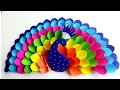 DIY Easy Paper Peacock Wall Hanging //DIY Wall Decor// Peacock Wall Hanging