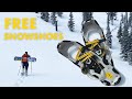 Can FREE SNOWSHOES keep up with backcountry skiers?