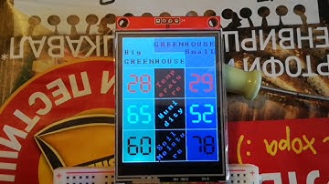 Esp8266 arduino wireless tft screen double greenhouse thermometer, humidity and soil moisture meter