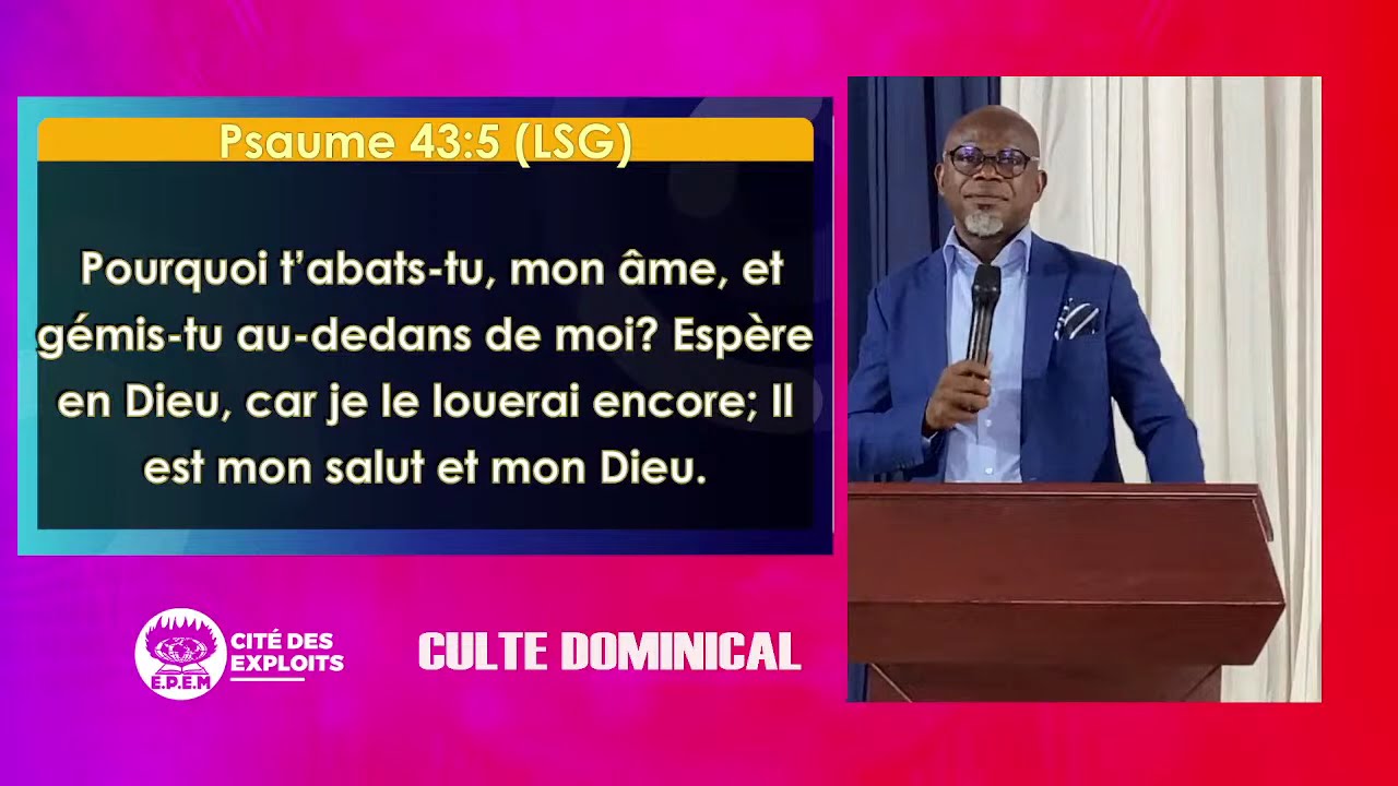 Mon âme écoute moi avec le Pasteur David ZOCLI (Dimanche 15/02/2026)
