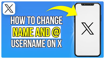 How To Change Name And @ Username on X /Twitter (2025)