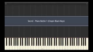 Secret - Piano Battle 1 (Chopin Black Keys) Piano Tutorial [Synthesia]