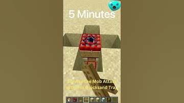 Minecraft Trap Tutorial Quicksand Trap: How to Build It #shorts #minecraft #tutorials #trending