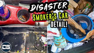 Deep Cleaning a Smoker's DISASTER Car! | The Detail Geek