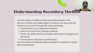 Primary Market and Secondary Market