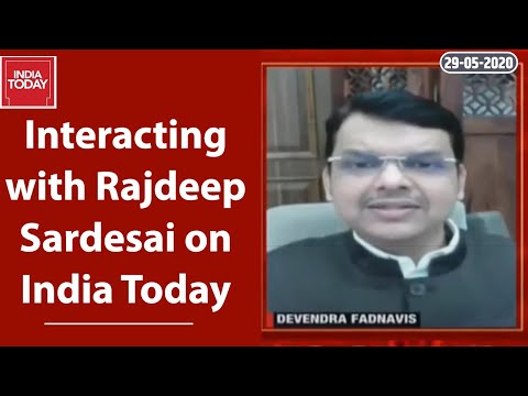 LoP Shri Devendra Fadnavis interacting with Rajdeep Sardesai on India Today