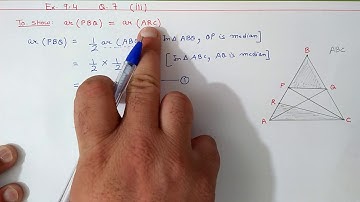 Ex.9.4 (optional), Q.7 (iii) Chapter:9 Areas Of Parallelograms And Triangles | Ncert Maths Class 9
