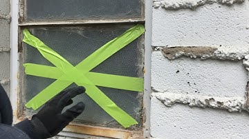 Easily Removing a Broken Glass Window Pane from Wood or Metal Frame with a Dremel Oscillating Tool.