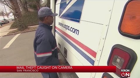 Mail theft caught on camera