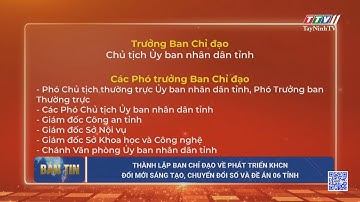 Thành lập Ban Chỉ đạo về phát triển KHCN, đổi mới sáng tạo, chuyển đổi số và Đề án 06 tỉnh