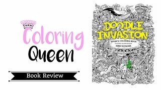Incredibly Detailed Coloring Books For Adults Called 'Doodle Invasion