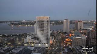 Mississippi River Sunset Time-lapse at New Orleans