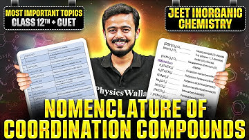 Nomenclature Of Coordination Compounds Class 12 Explained 💥 | Score 95+ in Boards + CUET 2026