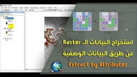 ArcGIS - استخراج البيانات من طبقة Raster عن طريق البيانات الوصفية Extract by Attributes