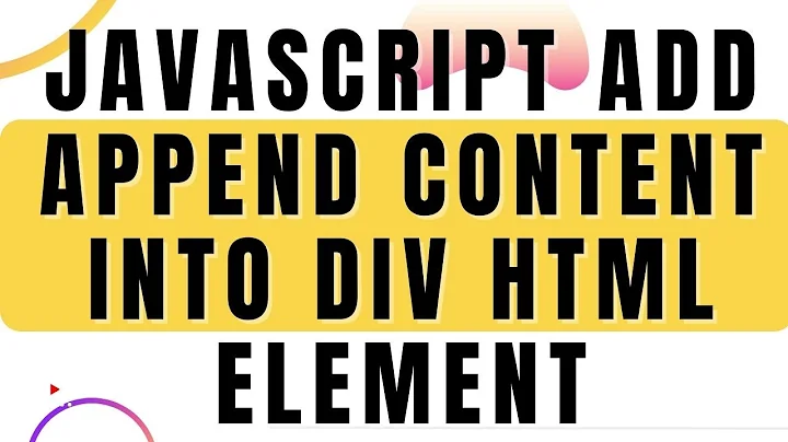 javascript add append content into div html element