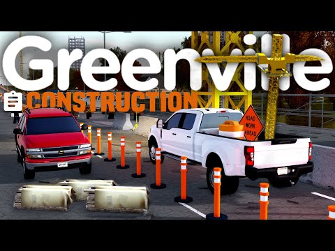 MASSIVE Construction SPECIAL ROLEPLAY! (Cranes, road work, checkpoint, & more) - Roblox Greenville