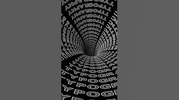 Tunnel walk | Graphics design - Kinetic typography infinite loop.