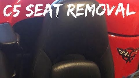 Twin Flag Garage - C5 Corvette Seat Removal