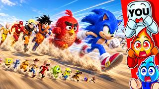 WHO IS THE FASTEST CARTOON CHARACTER.?!