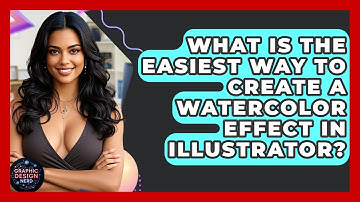 What Is The Easiest Way To Create A Watercolor Effect In Illustrator? - Graphic Design Nerd