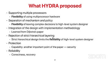 CS202: Advanced Operating Systems, 2021 Winter: (3) Design Philosophy of OS
